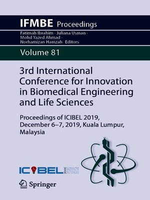 cover image of 3rd International Conference for Innovation in Biomedical Engineering and Life Sciences